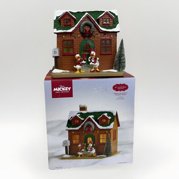 Donald & Daisy's Holiday Home St. Nicholas Square Disney Mickey & Friends NEW